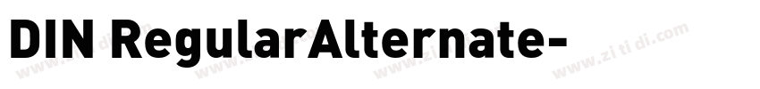 DIN RegularAlternate字体转换